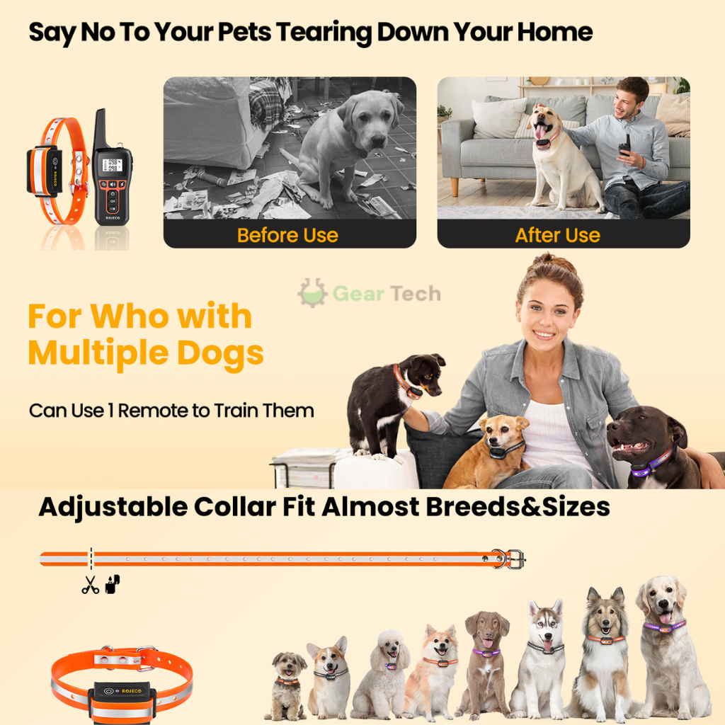 Collier Dressage Chien 1000m Étanche