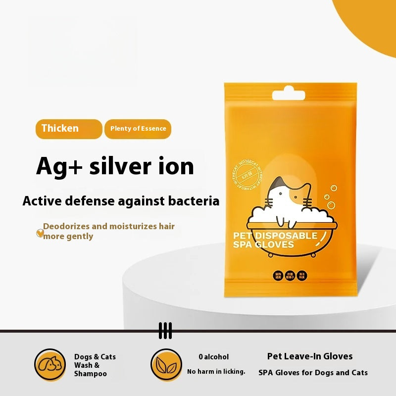 Gants Nettoyants Spa Chiens Chats