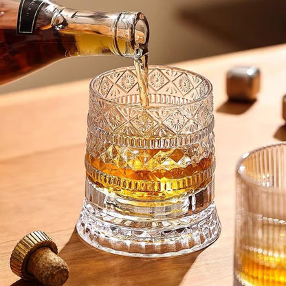 Verre Whisky Cristal Rotatif 360°