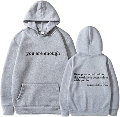 Hoodie Unisexe Message Positif