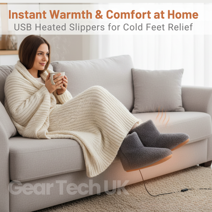 Chaussons Chauffants USB Rechargeables