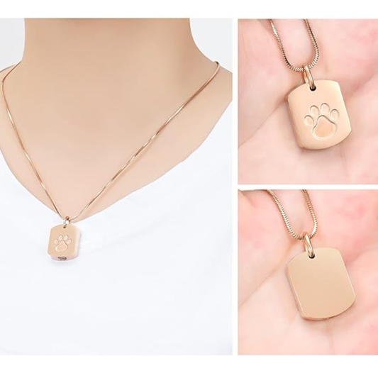 Collier Urne Chien – Étanche – Acier Souvenir