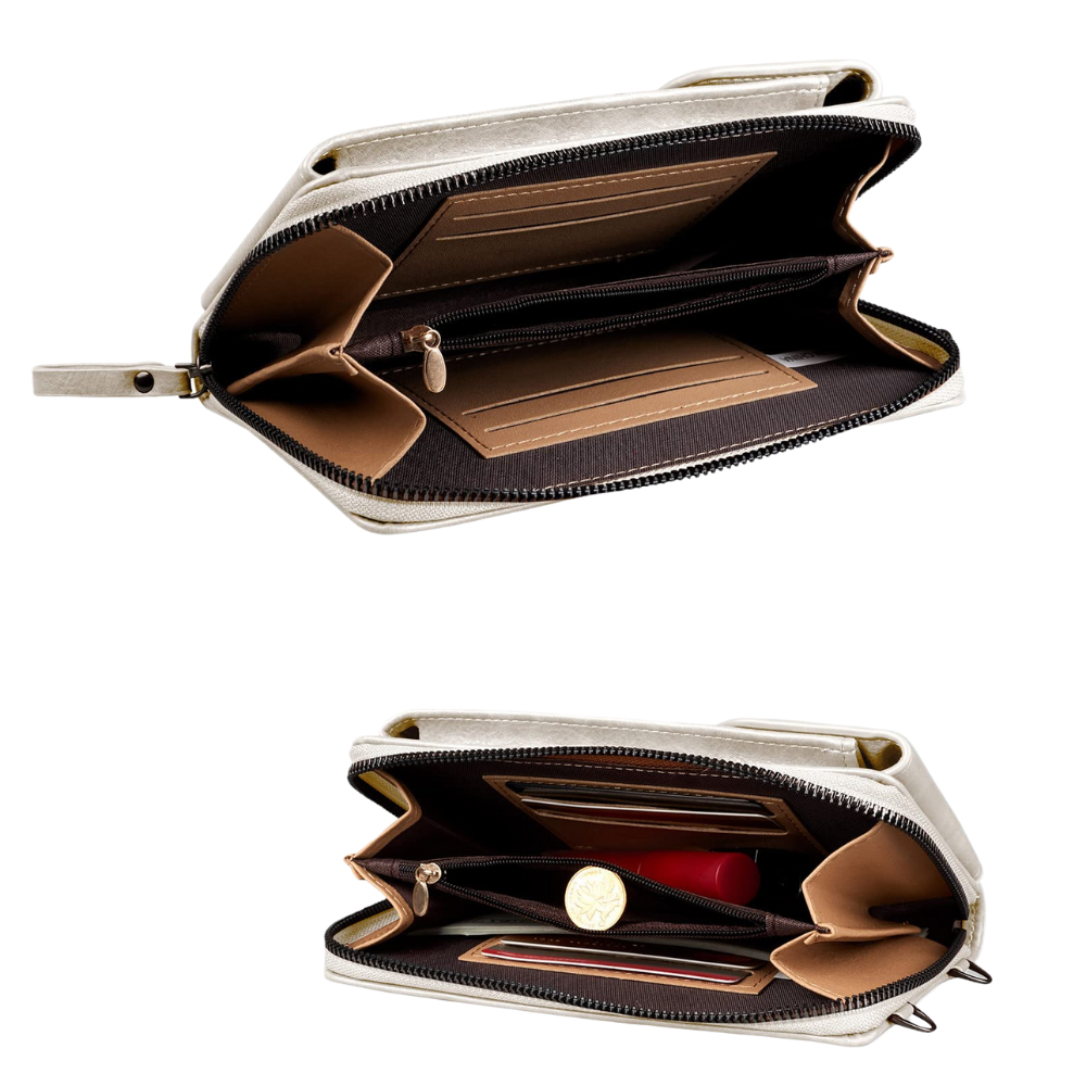 Rosemonté Sac Portefeuille en Cuir | Sac Bandoulière Compact et Élégant