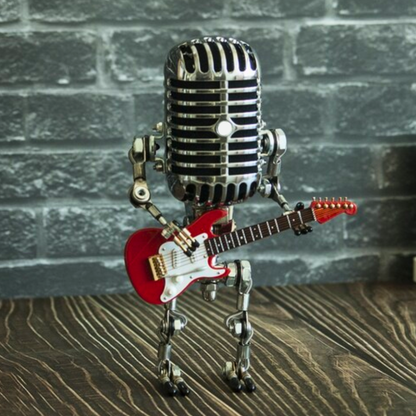 Statuette Microphone – Métal – Avec Guitare