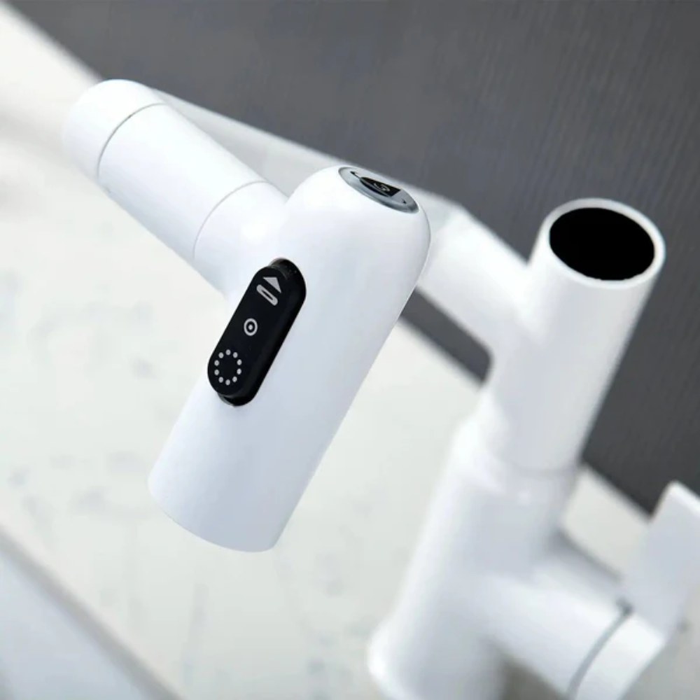 Robinet d'Évier Intelligent Pivotant à 360° | Inox avec Affichage Température