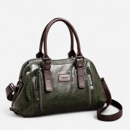 Aurora Sac à Main en Cuir | Sac Bandoulière à Double Compartiment Zippé