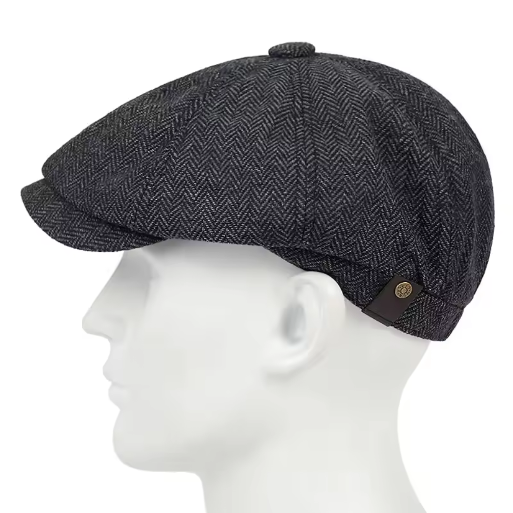 Moreau Casquette Gavroche Vintage | Casquette Plate en Laine pour Homme
