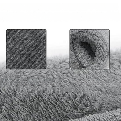 Chaussettes Hautes – Peluche Épaisse – Orteils Ouverts ou Fermés