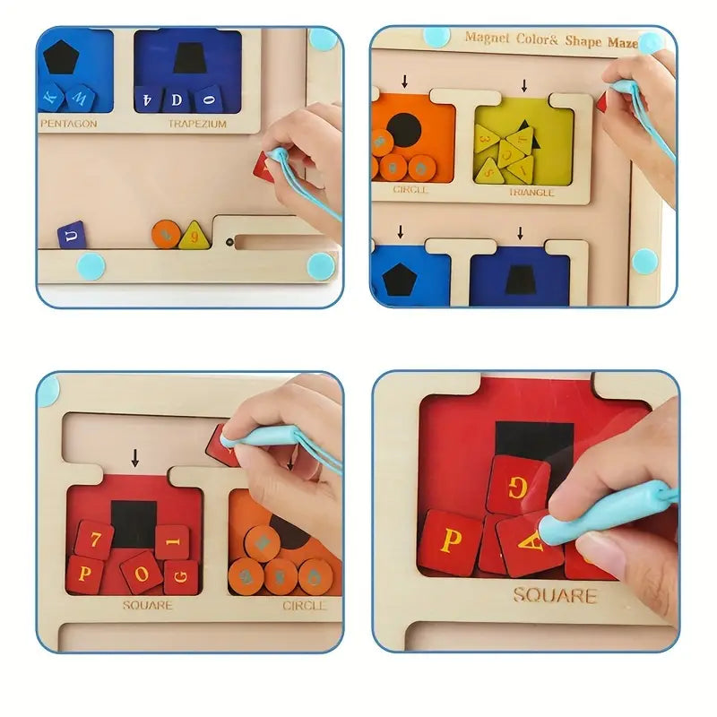 Jeu Éducatif Magnétique – Lettres et formes – Enfant