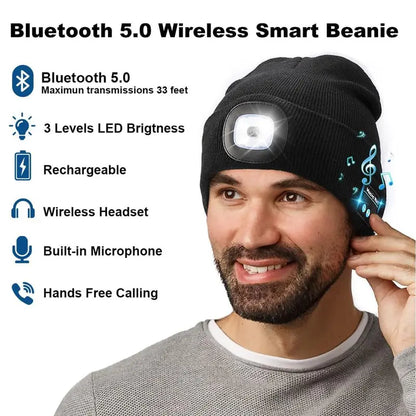 Bonnet Connecté – LED Rechargeable – Bluetooth