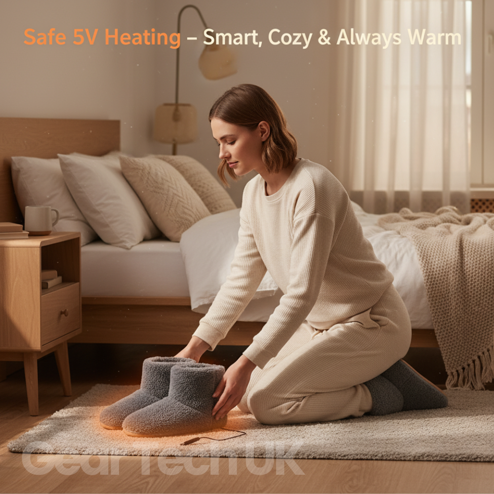 Chaussons Chauffants USB Rechargeables