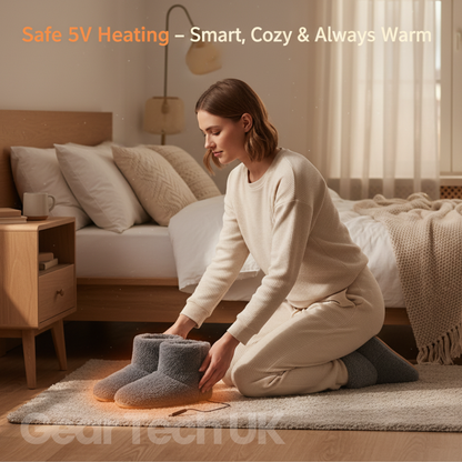 Chaussons Chauffants USB Rechargeables