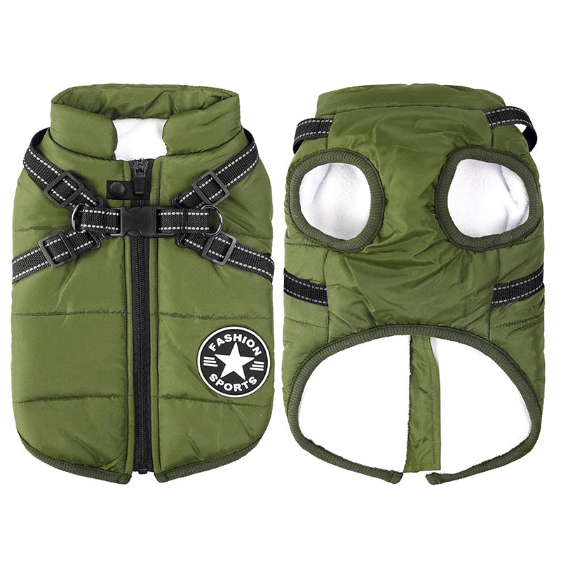 Veste Chien Imperméable Harnais Intégré