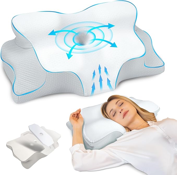 Oreiller Ergonomique – Mémoire de Forme – Respirant