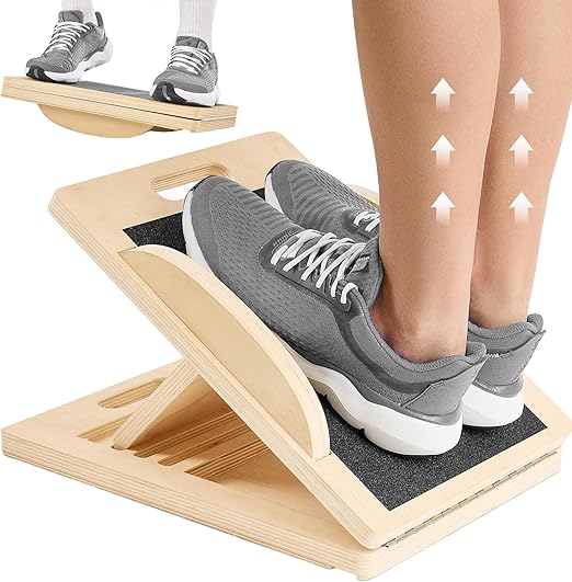 Planche Étirements Mollets Réglable Bois