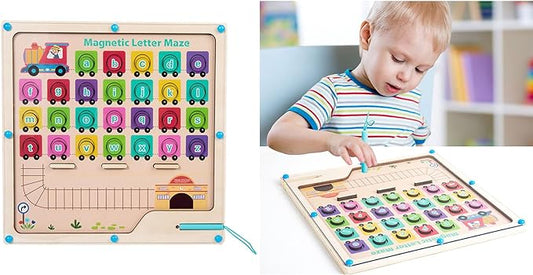 Jeu Éducatif Magnétique – Lettres et formes – Enfant