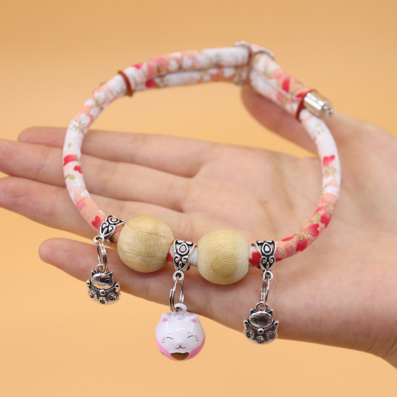 Collier Kimono Porte-Bonheur Chat