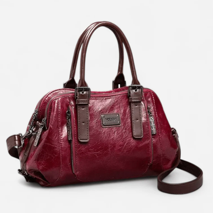 Aurora Sac à Main en Cuir | Sac Bandoulière à Double Compartiment Zippé