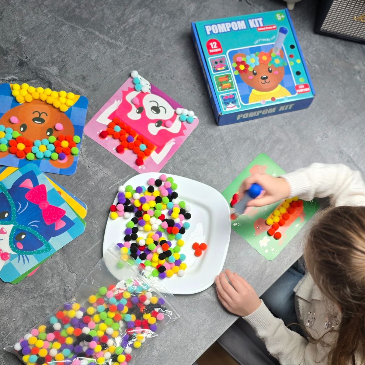 Kit Pompons Créatif Enfants 5+