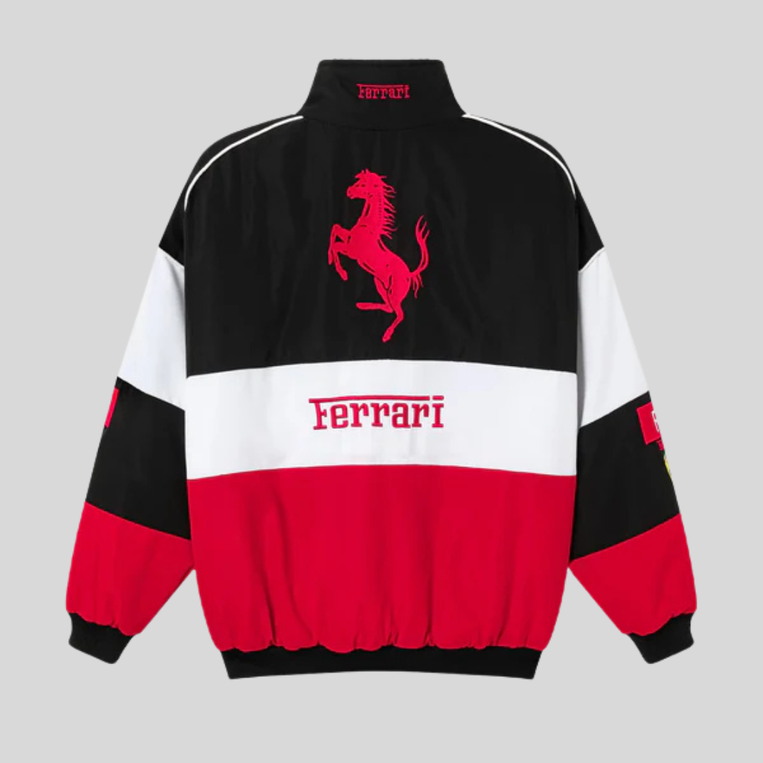 Veste de course Ferrari Racing vintage pour hommes et femmes