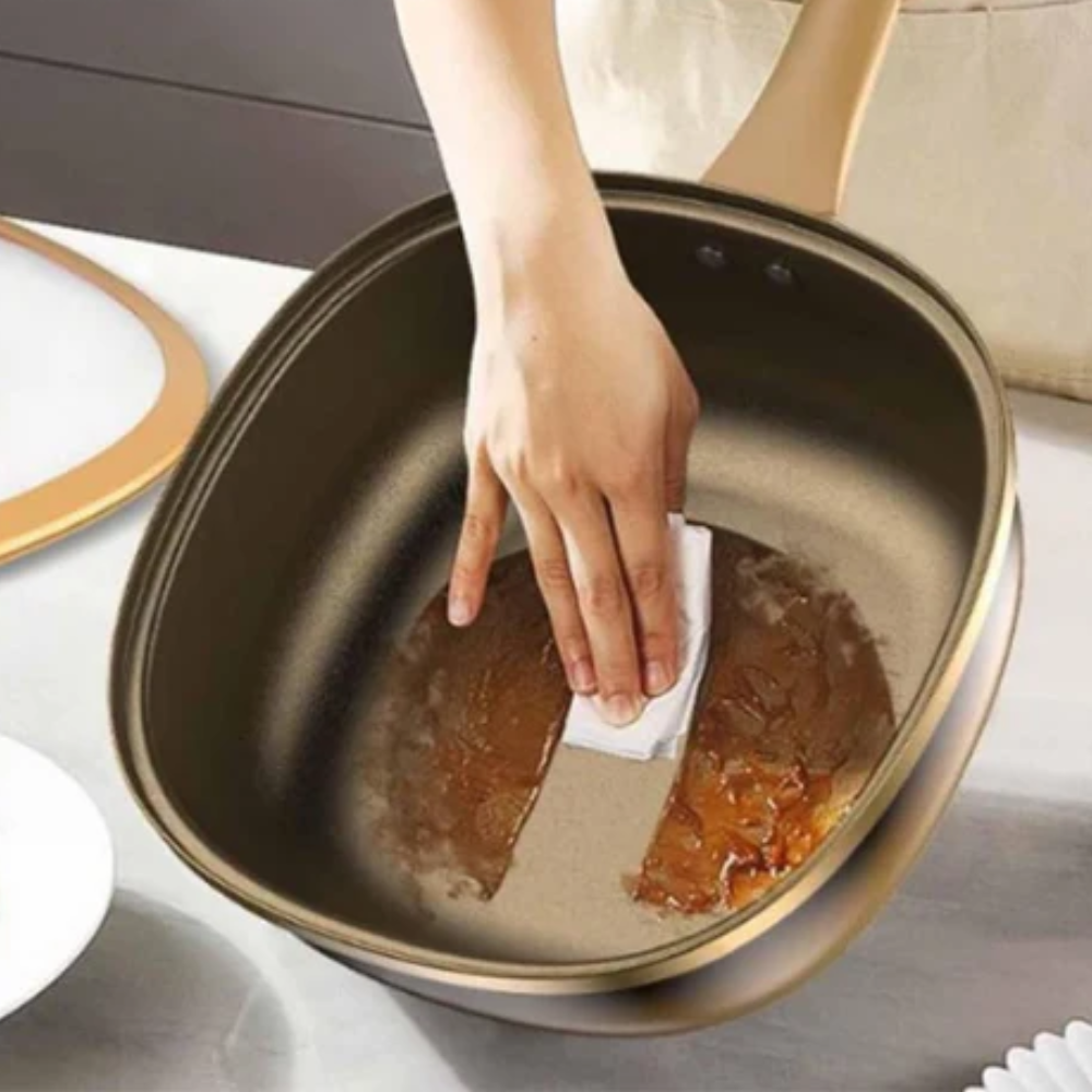 Casserole Vapeur Titane – Antiadhésive – Couvercle Verre