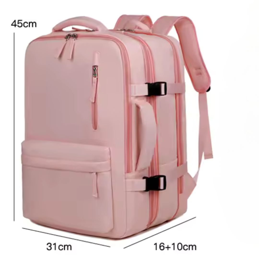 SakuraPack Rose | Sac à Dos Étudiant Imperméable & Organisé