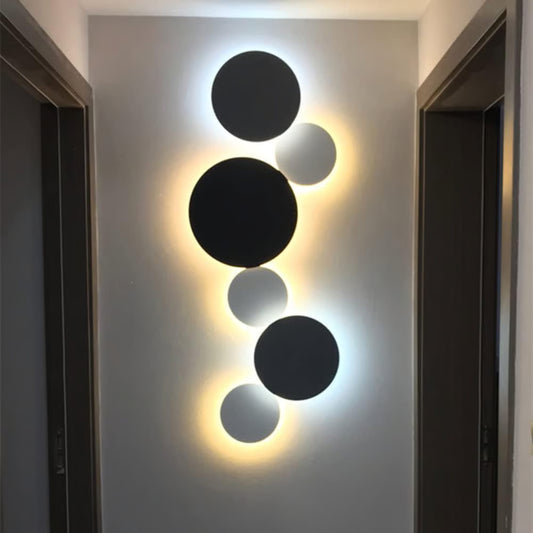 Applique Murale LED Ronde Effet Éclipse