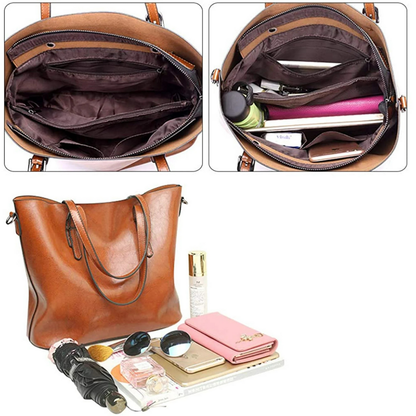 Maélie Sac Cabas en Cuir pour Femme | Sac Épaule Confort Luxe