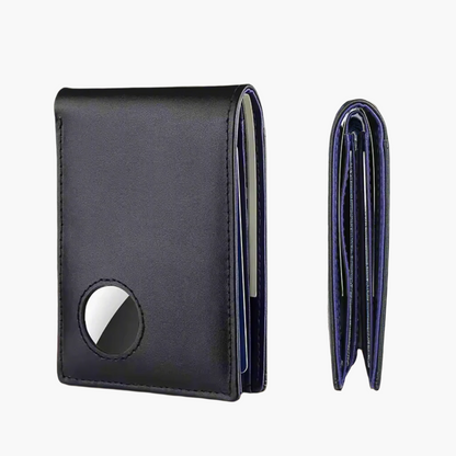 SlimWallet Bleu Marine | Portefeuille Mince & Compatible Airtag Homme