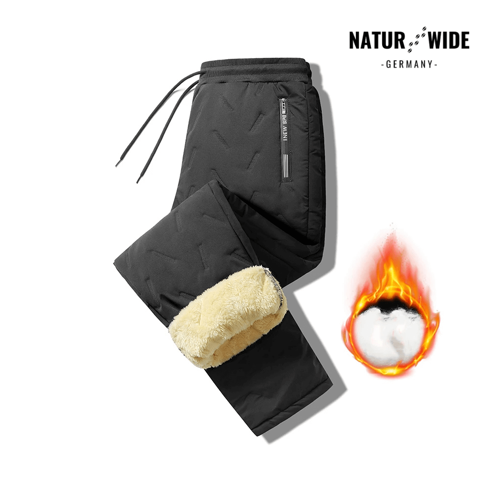 Pantalon Jogging Hiver – Doublé Polaire – Poches Zippées