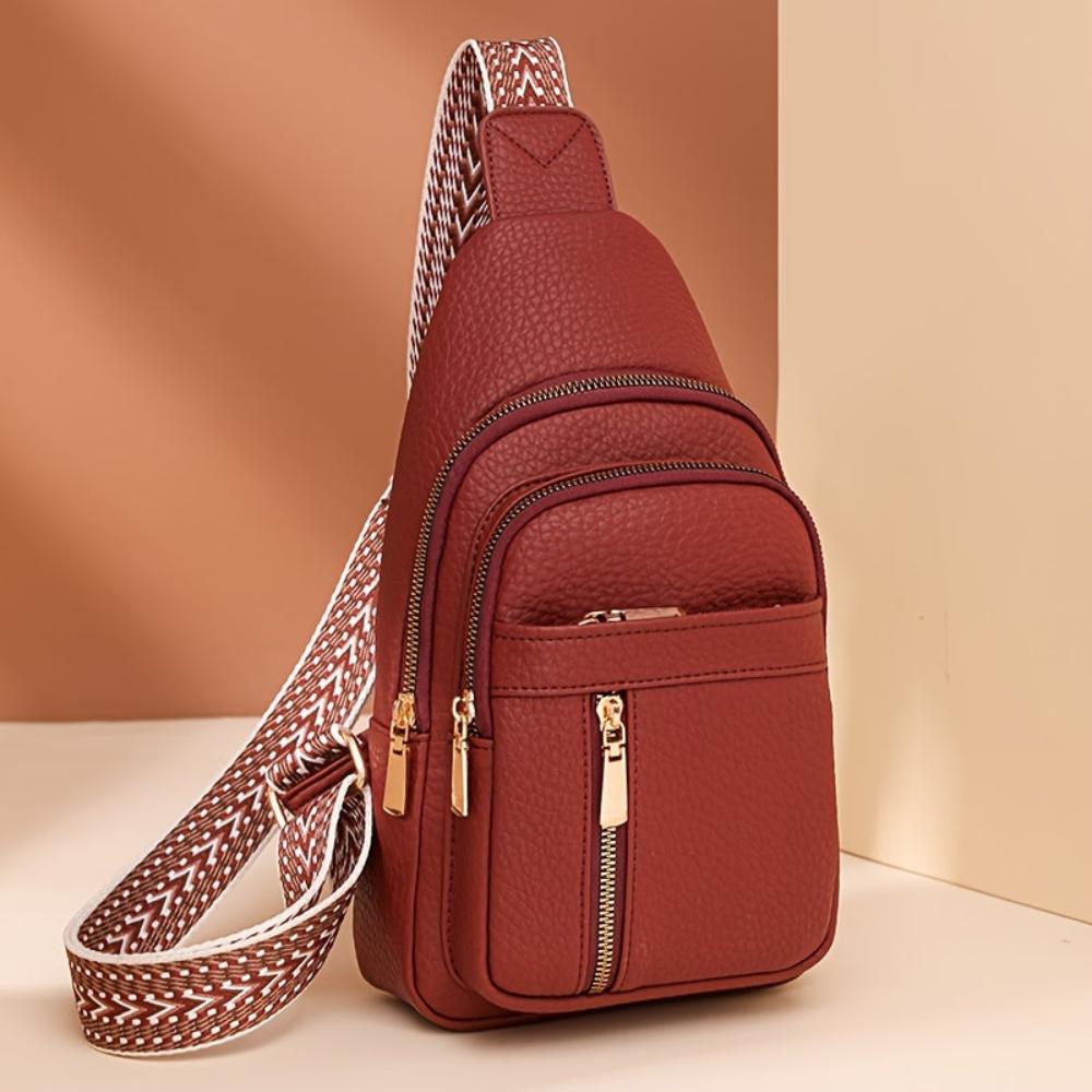 Clémentea Sac à Bandoulière Rétro en Cuir | Sac a Main Compact pour Femme