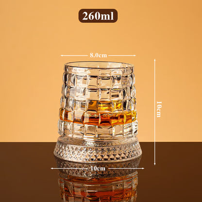 Verre Whisky Cristal Rotatif 360°