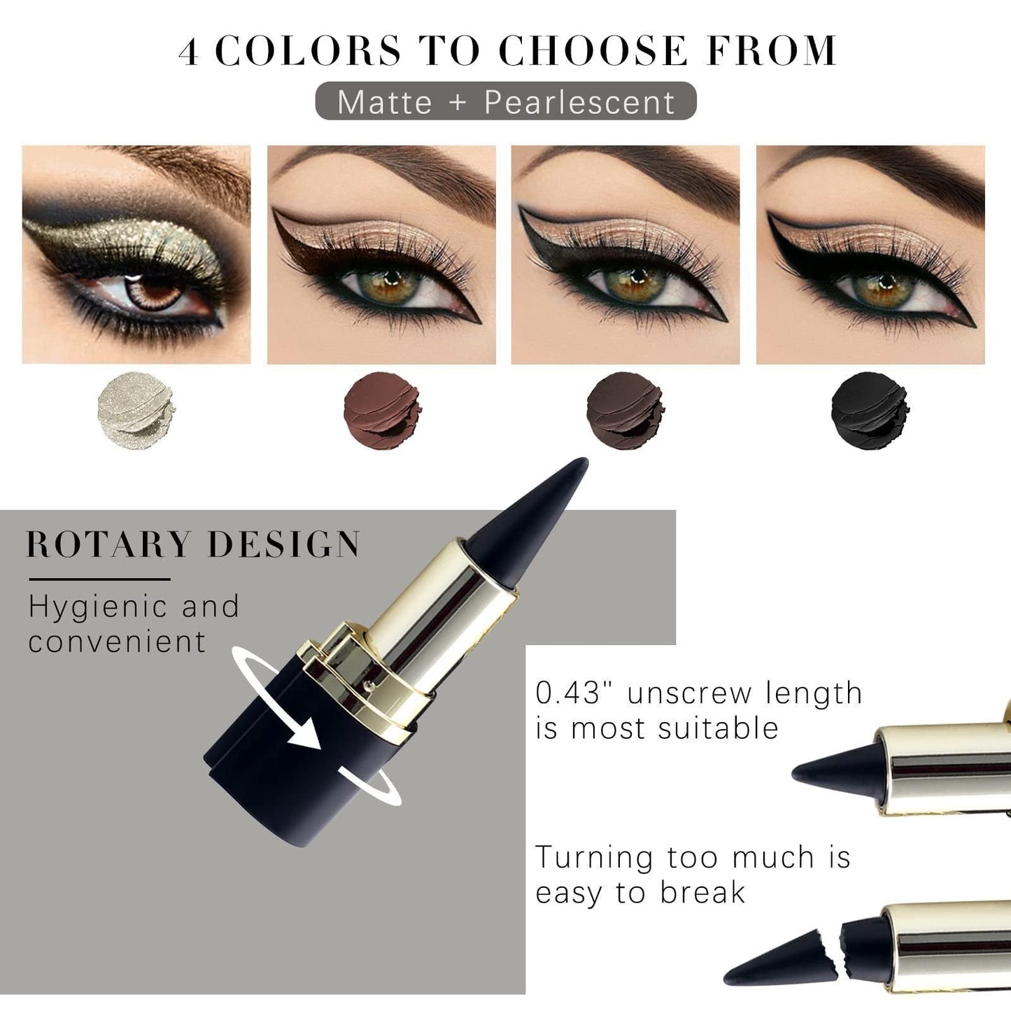 Eyeliner Gel Mat Waterproof Longue Tenue