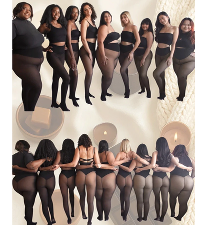 Collant Polaire Transparent – Taille Haute – Hiver