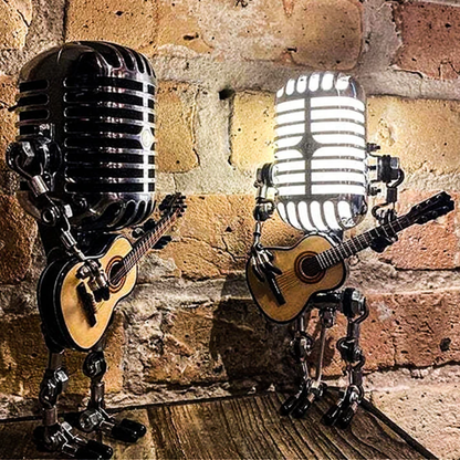 Statuette Microphone – Métal – Avec Guitare