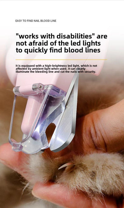 Coupe Griffes 2-en-1 LED Rechargeable