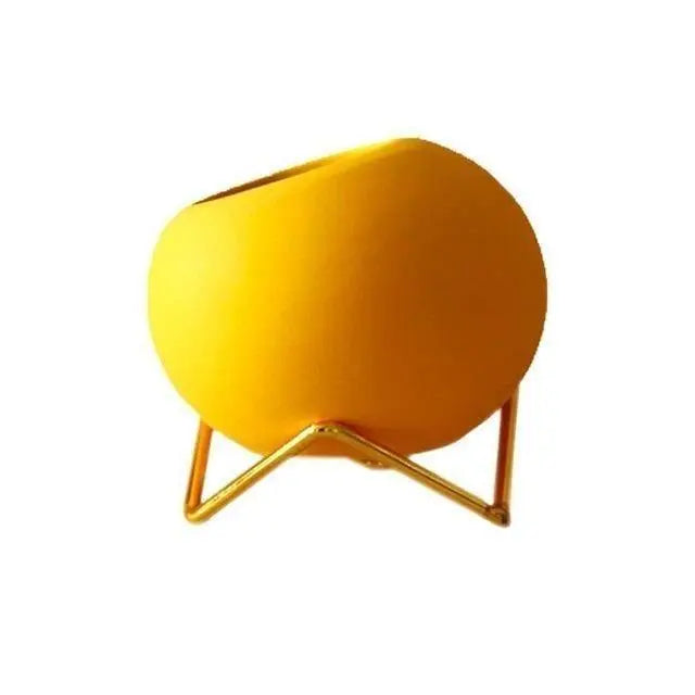 Pot Plante Céramique Sur Support