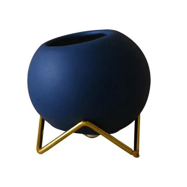 Pot Plante Céramique Sur Support