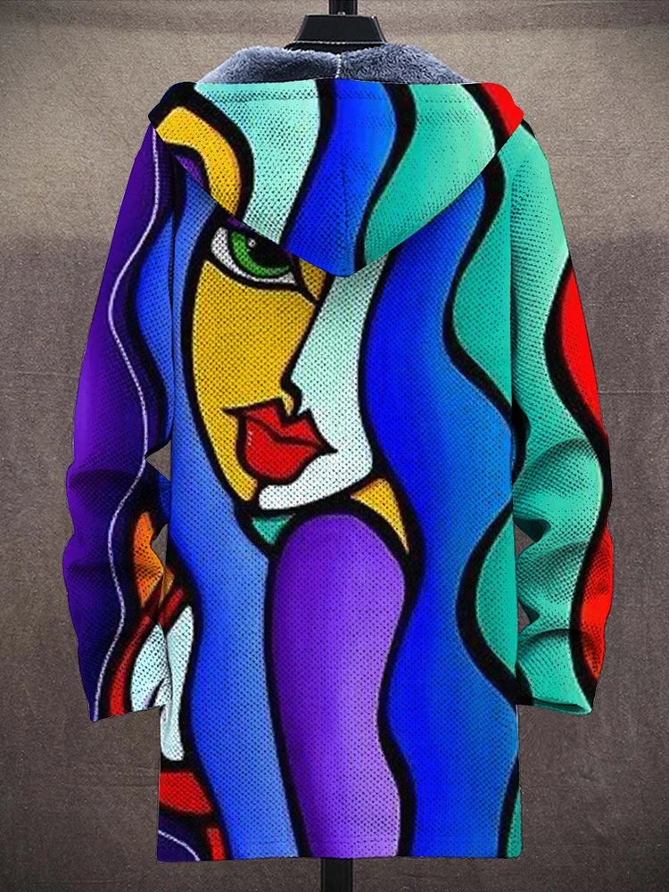 Émeraude Manteau Polaire Femme | Design Artistique & Chaleur Douillette Veste