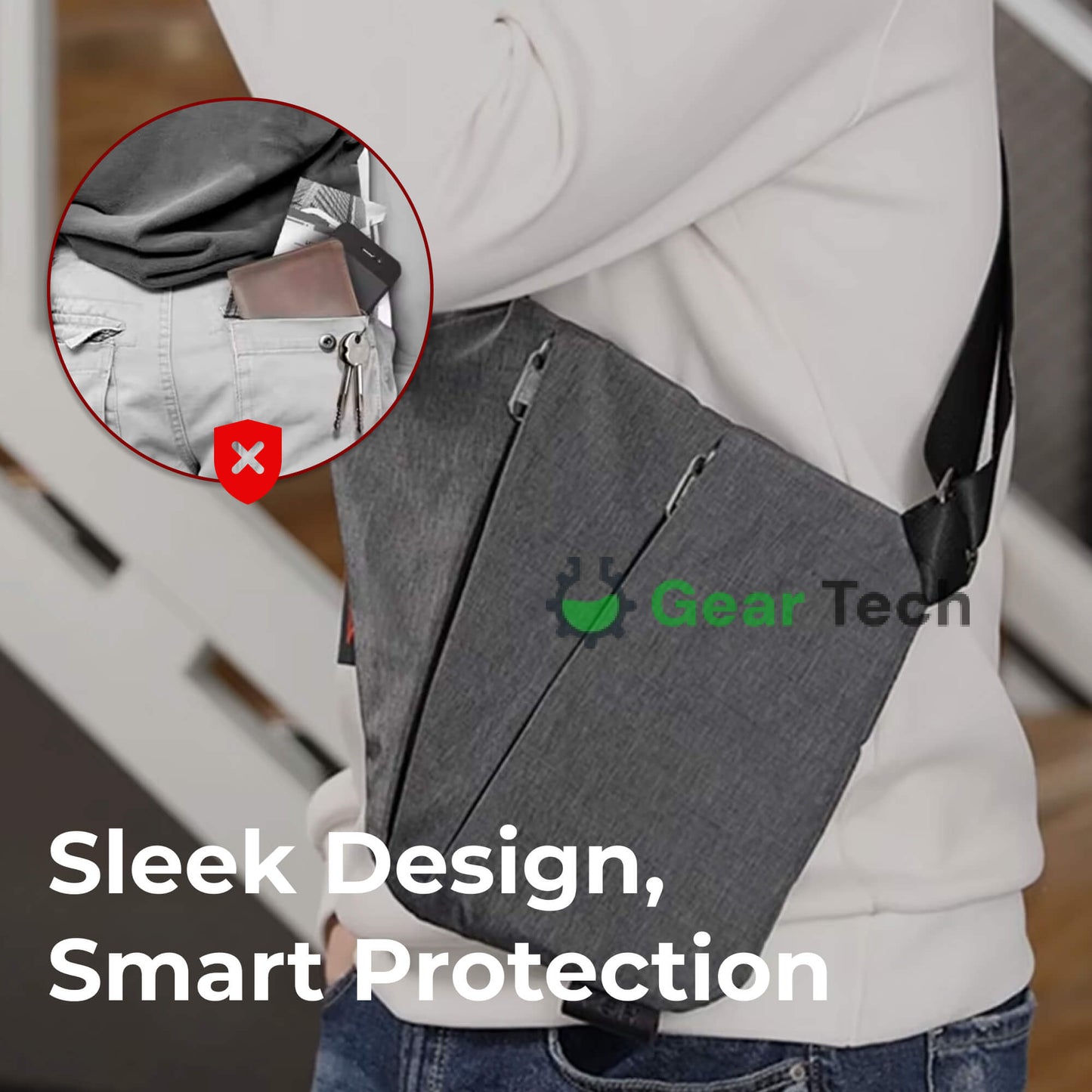 Sac Bandoulière Anti-Vol Urbain