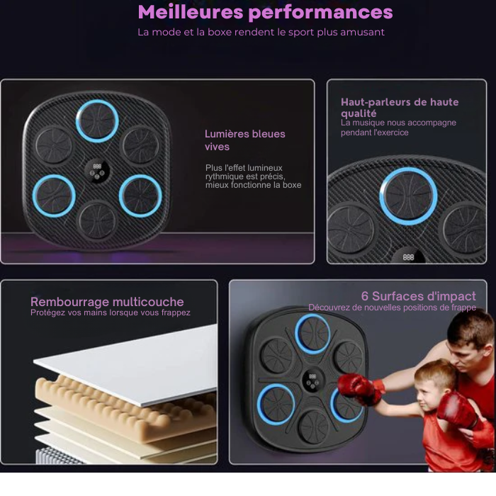 Kit d'Entraînement – Gants et Plateforme – Pour Entraînement à Domicile