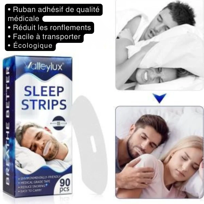 Bandes Anti-Ronflement – Confortables et Efficaces – Pour Mieux Dormir