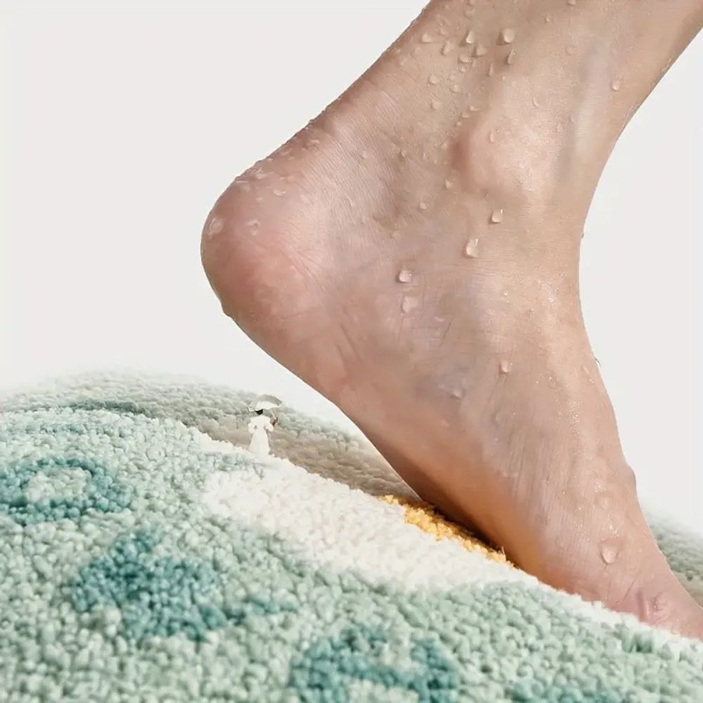 Tapis de Bain Moelleux - Absorbant - fleurs