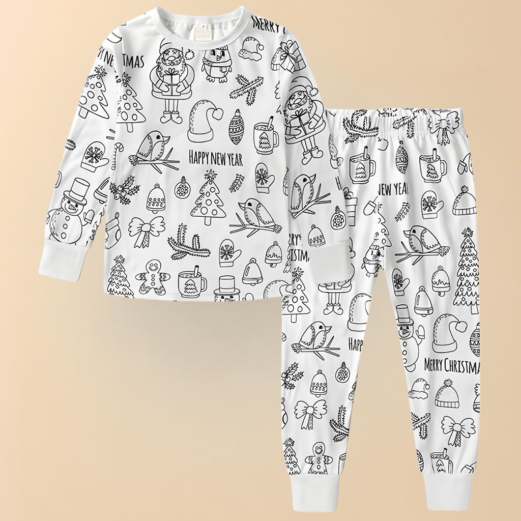 Pyjama Enfant À Colorier Coton