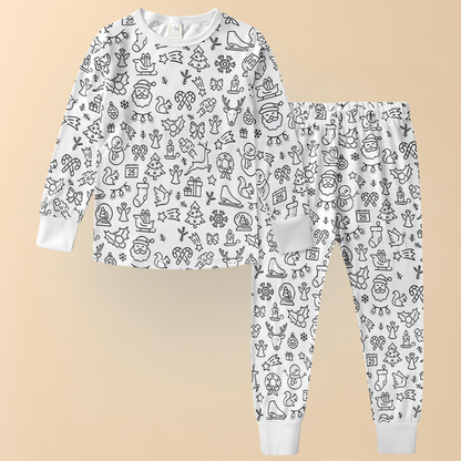 Pyjama Enfant À Colorier Coton