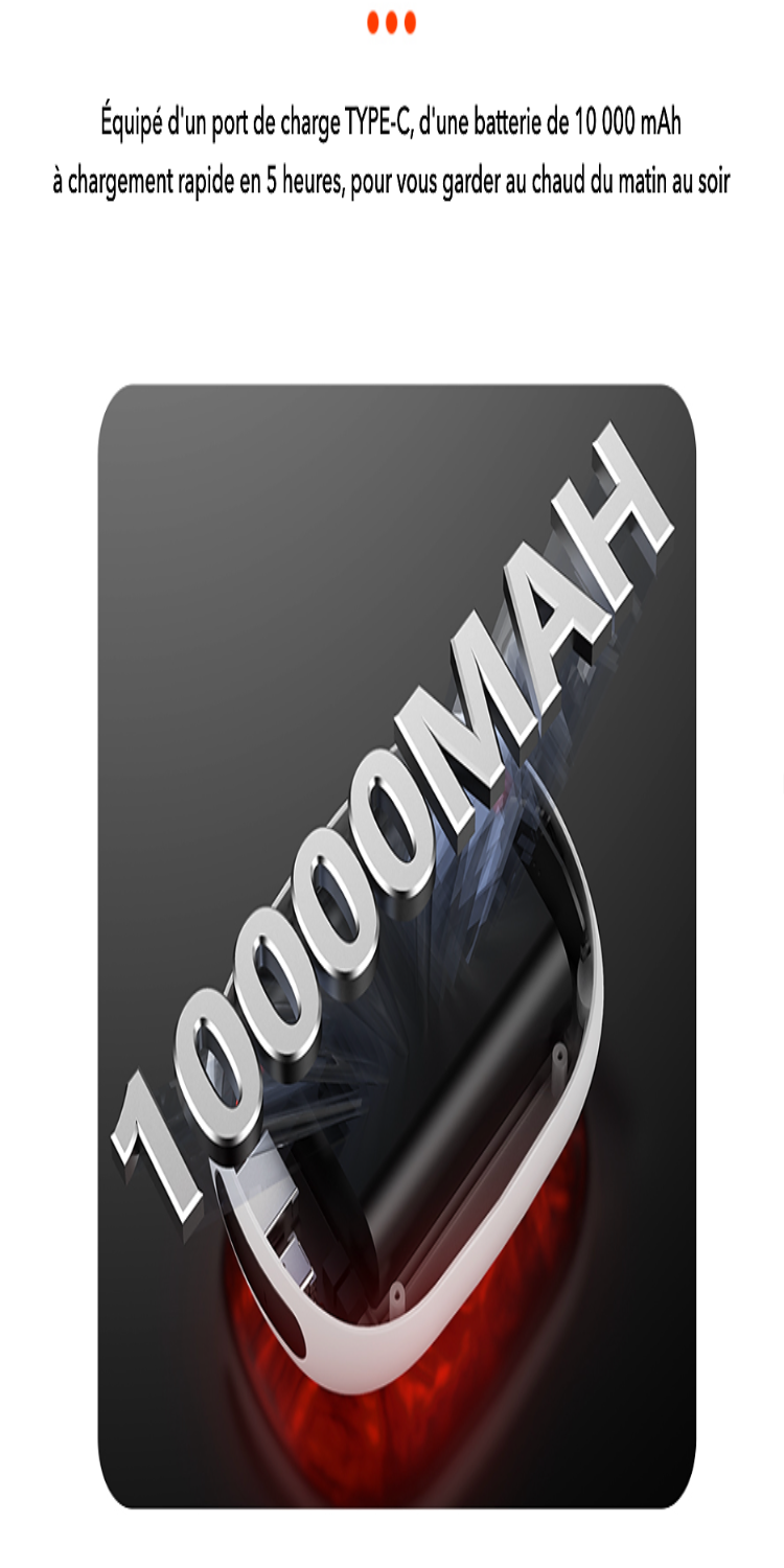 Chauffe-Mains Braise Rechargeable USB-C