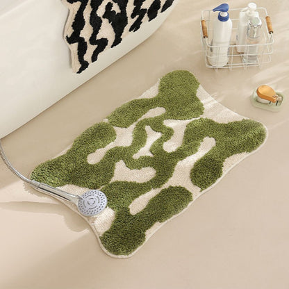 Tapis de Bain Tufté – Motifs Graphiques – Inspiration Marocaine