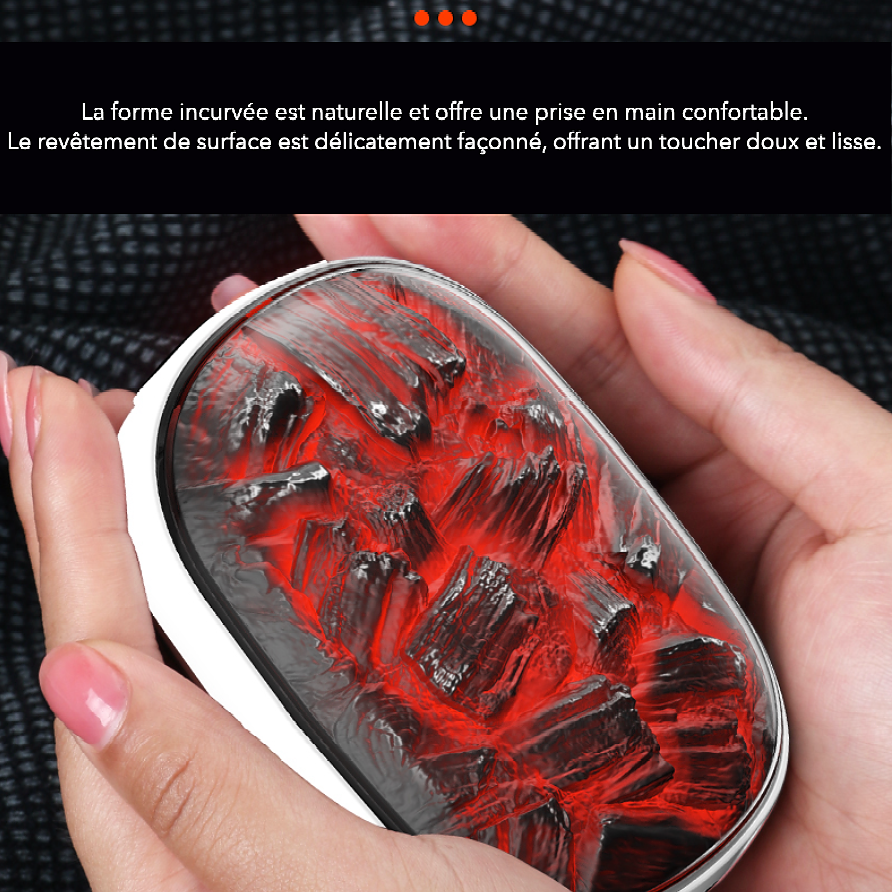 Chauffe-Mains Braise Rechargeable USB-C