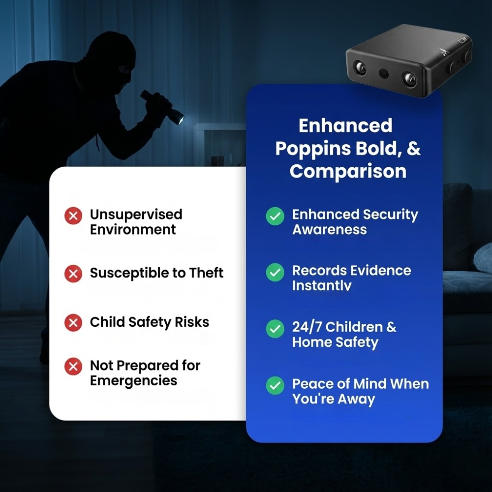 Mini Caméra Sécurité HD Discrète