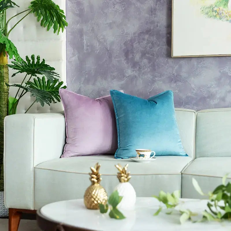 Housse Coussin Velours Chic